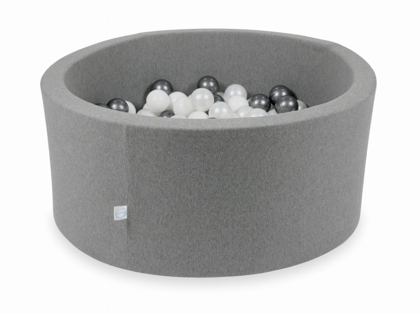Piscine à Balles gris 90x40 avec boules 300pcs (blanc, perle, graphite métallisé)