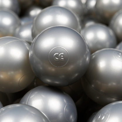 Balles pour piscine à balles ø7cm 300pcs argent