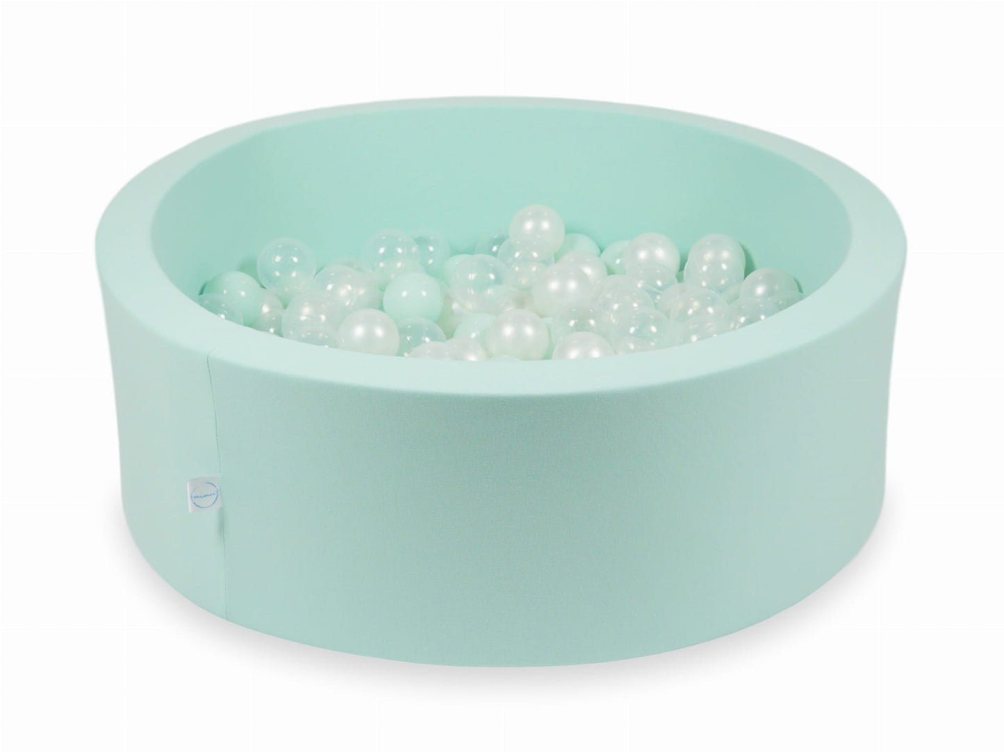 Piscine à Balles menthe 90x30 avec boules 200pcs (transparent, perle, menthe clair)