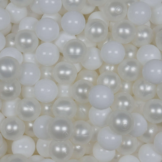 Balles pour piscine à balles ø7cm 300pcs blanc, perle