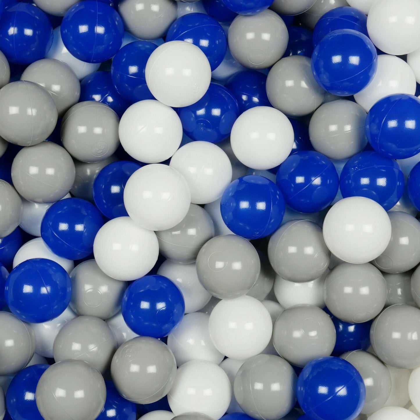 Balles pour piscine à balles ø7cm 300pcs blanc, bleu, gris