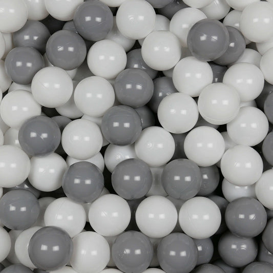 Balles pour piscine à balles ø7cm 500pcs blanc, gris