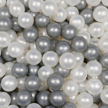 Balles pour piscine à balles ø7cm 500pcs perle, argent