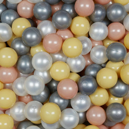 Boules pour piscine à balles ø7cm 500pcs perle, or rose, beige, argent