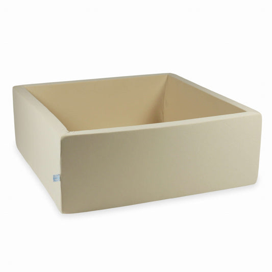 Piscine à balles 110x110x40 beige sans balles