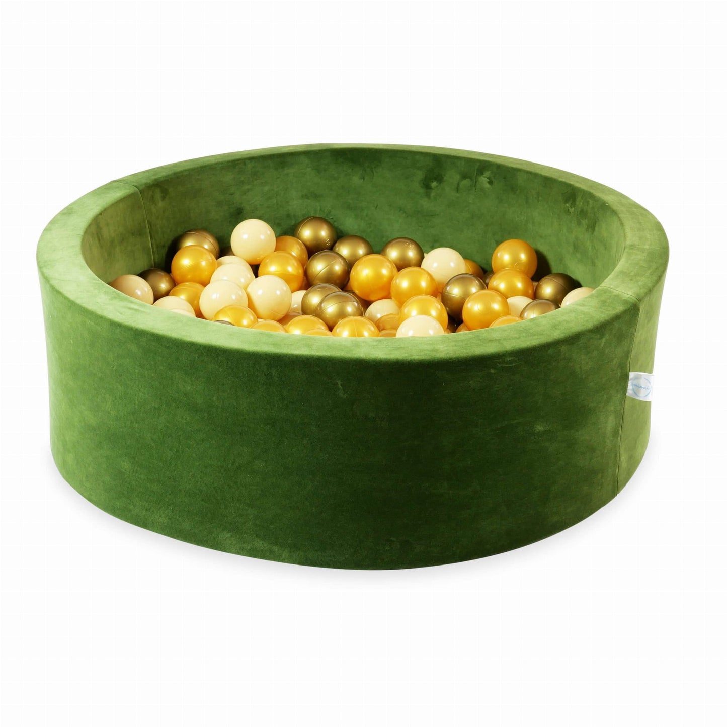 Piscine à Balles 90x30 Velvet Soft Olive avec balles 200 pcs. (beige, or, vieil or)
