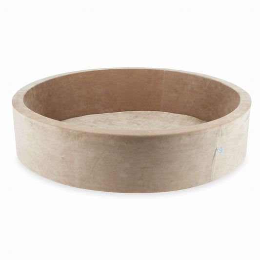 Piscine à Balles 130x30 Velvet Soft Beige Foncé sans balles