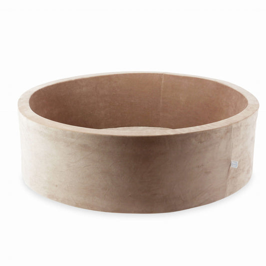 Piscine à Balles 130x40 Velvet Soft Beige Foncé sans balles