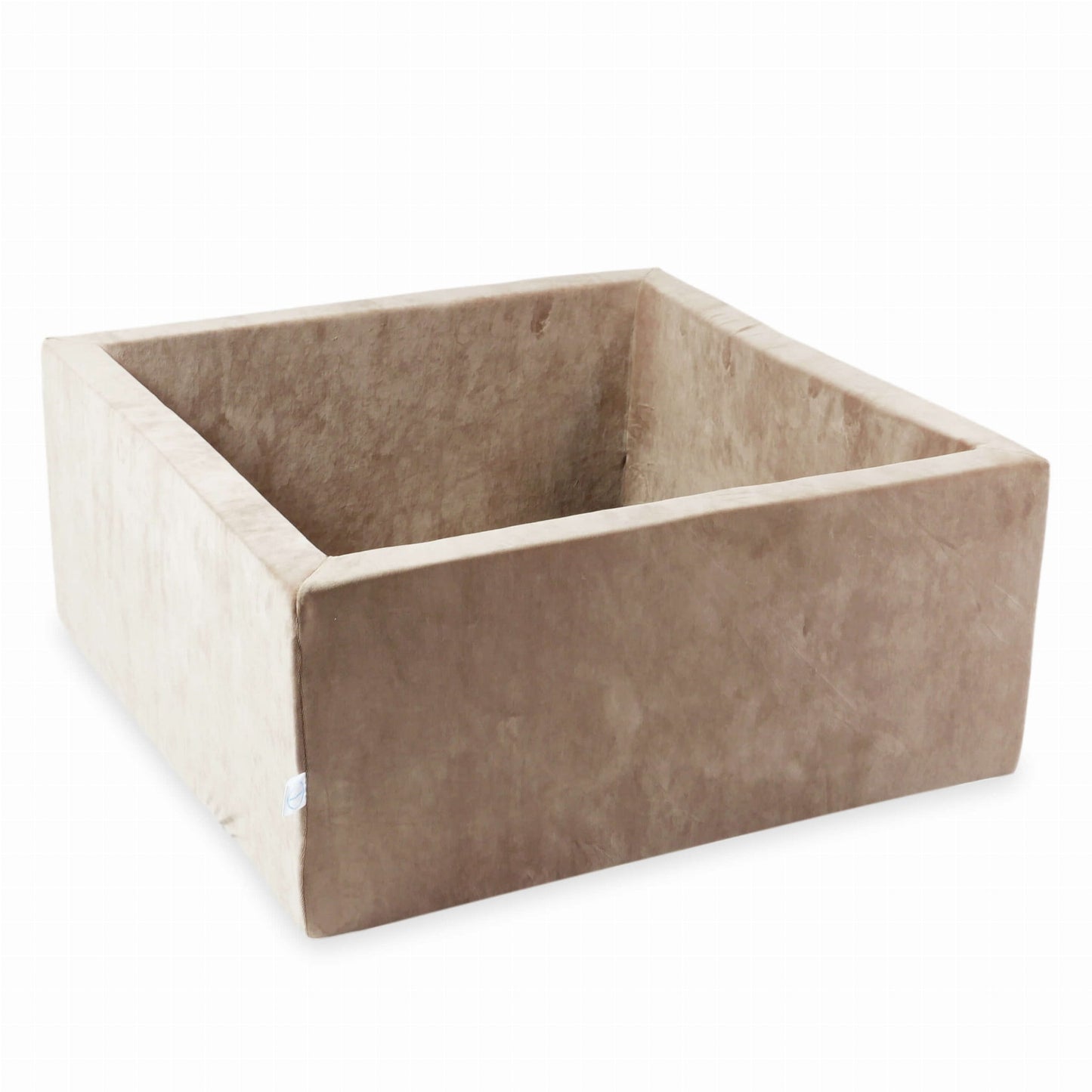 Piscine à Balles 90x90x40 Velvet Soft Beige Foncé sans balles