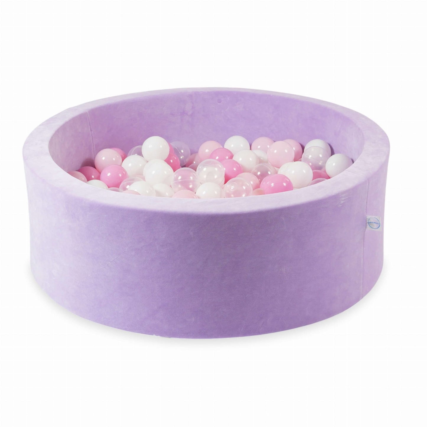 Piscine à Balles 90x30 Velvet Soft Violet avec balles 200 pcs. (transparent, blanc, rose bébé, rose poudré)