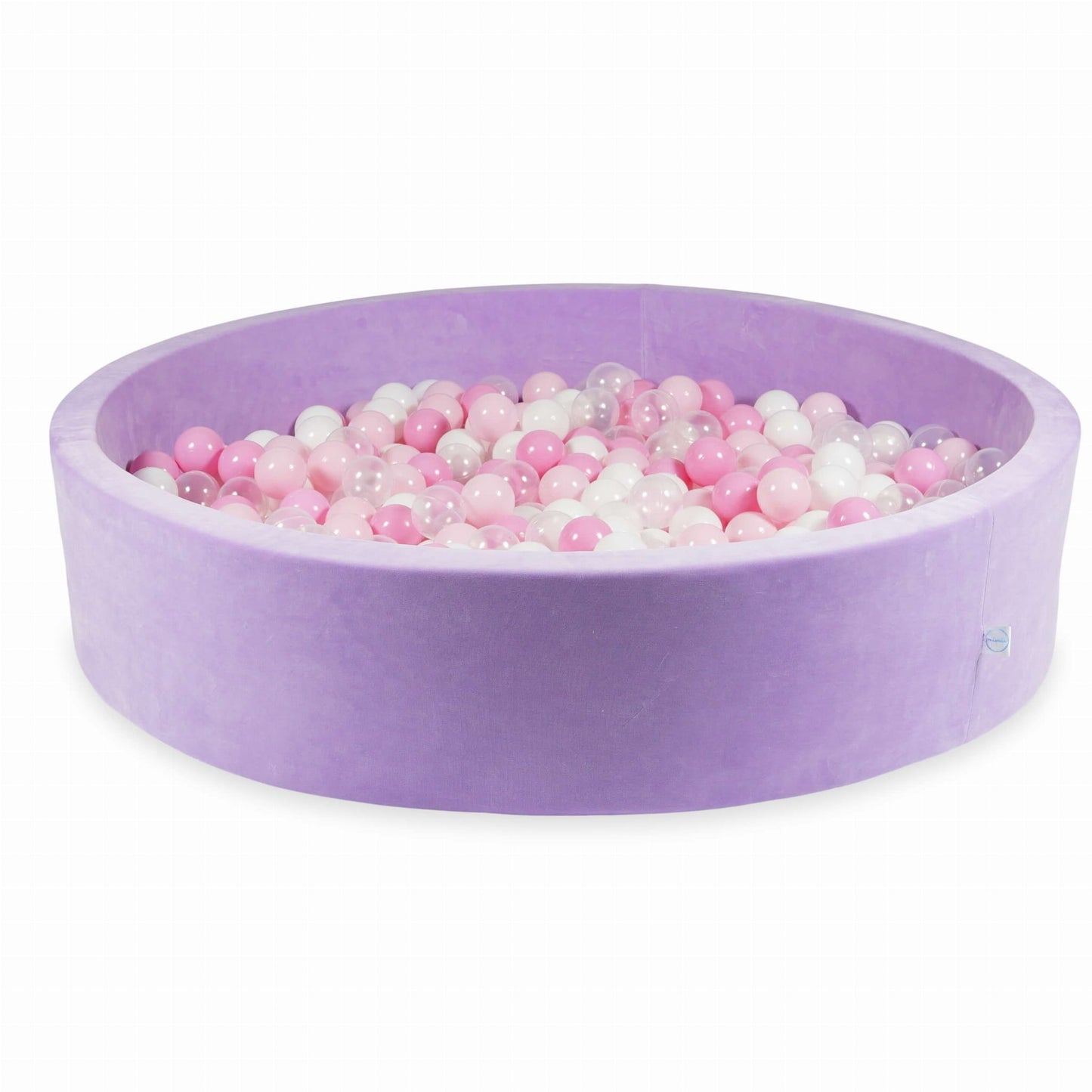 Piscine à Balles 130x30 Velvet Soft Violet avec balles 600 pcs. (transparent, blanc, rose bébé, rose poudré)