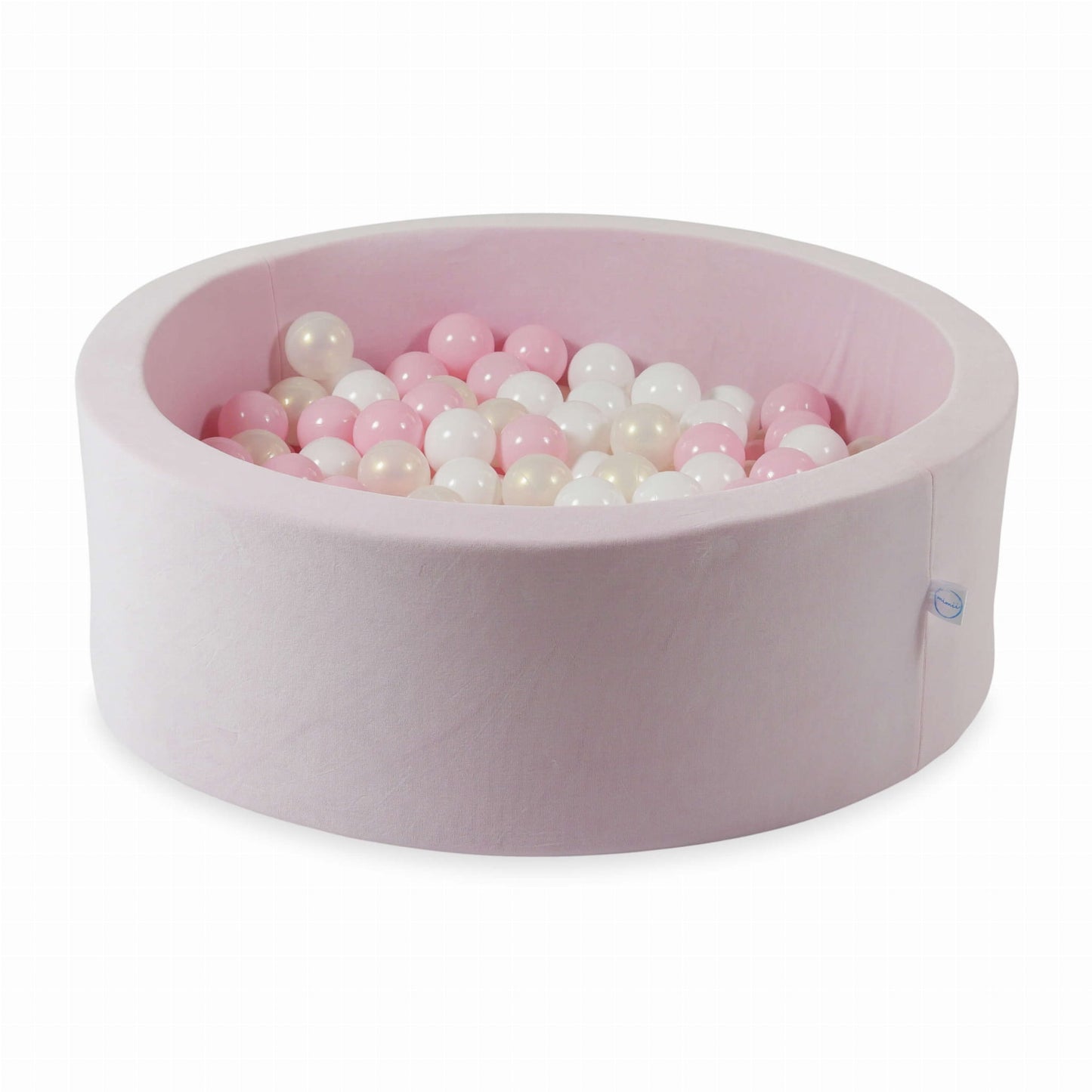Piscine à Balles 90x30 Velvet Soft Rose Clair avec balles 200 pcs. (blanc, rose bébé, effet sirène)