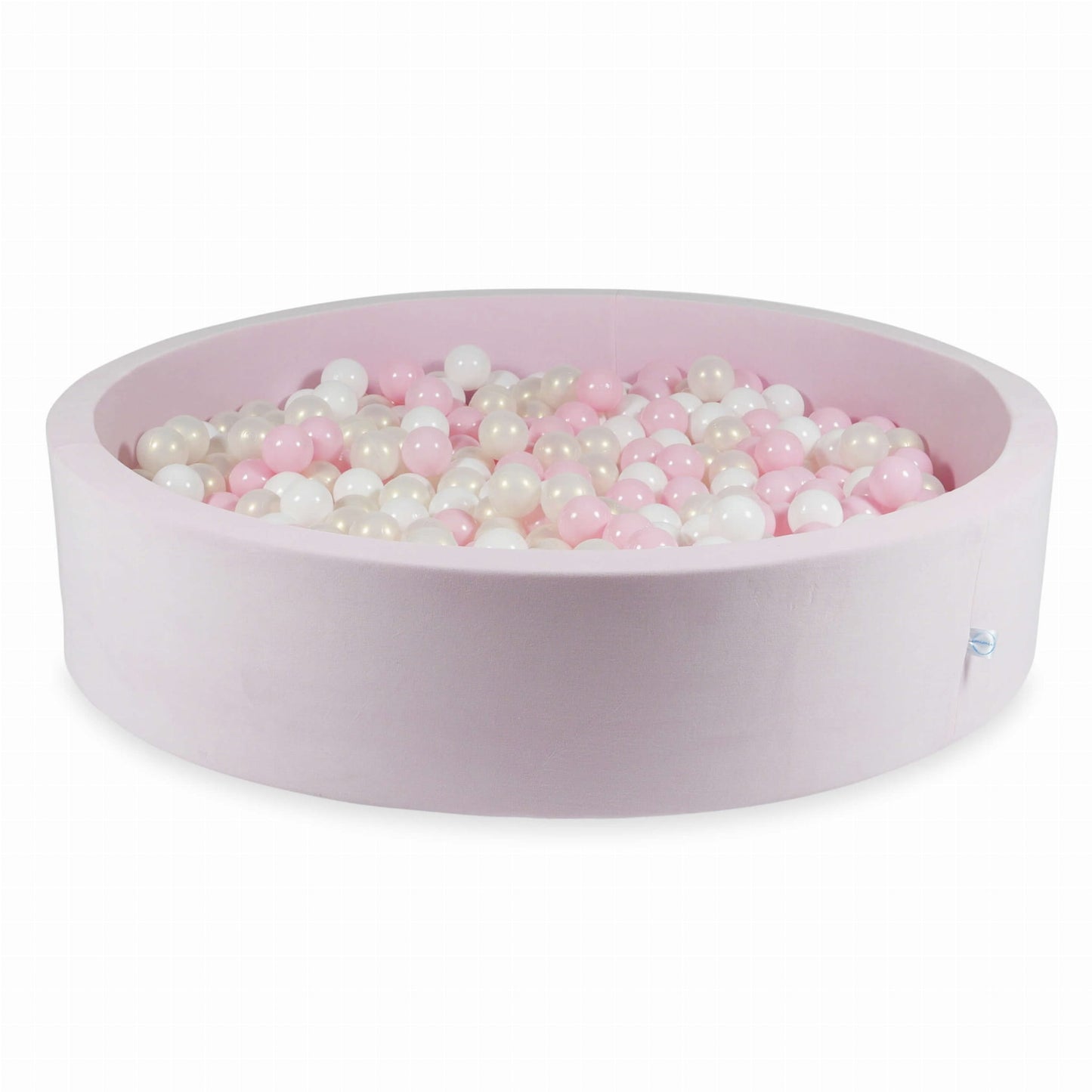 Piscine à Balles 130x30 Velvet Soft Rose Clair avec balles 600 pcs. (blanc, rose bébé, effet sirène)