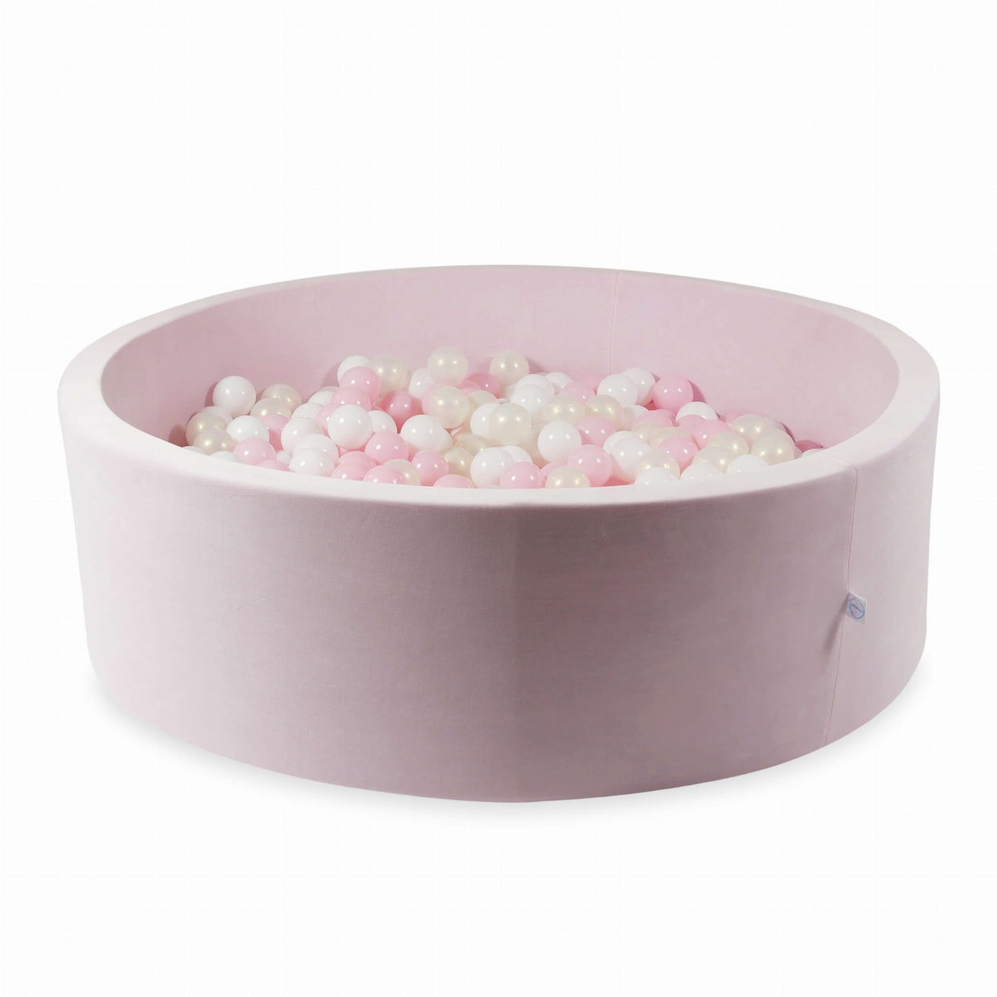 Piscine à Balles 130x40 Velvet Soft Rose Clair avec balles 700 pcs. (blanc, rose bébé, effet sirène)