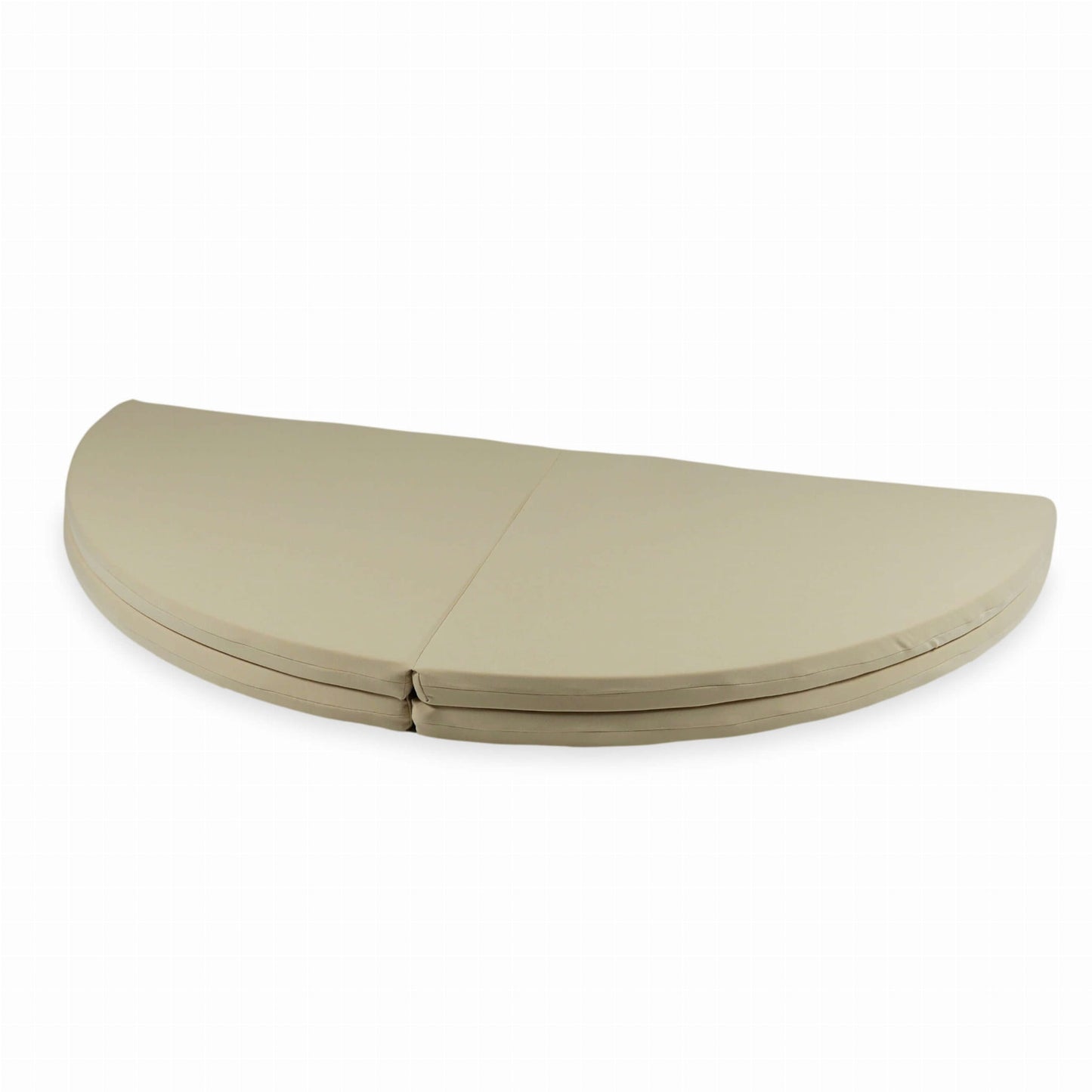 Tapis de jeu 160cm pour enfant, rond pliable, Beige