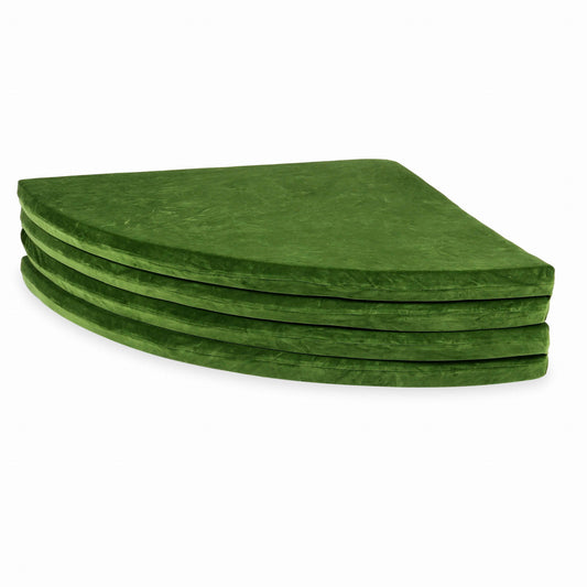 Tapis de jeu 160cm pour enfant, rond pliable, Velvet Soft Olive