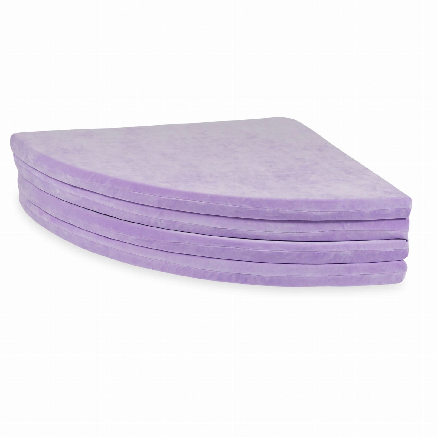 Tapis de jeu 160cm pour enfant, rond pliable, Velours Doux Violet