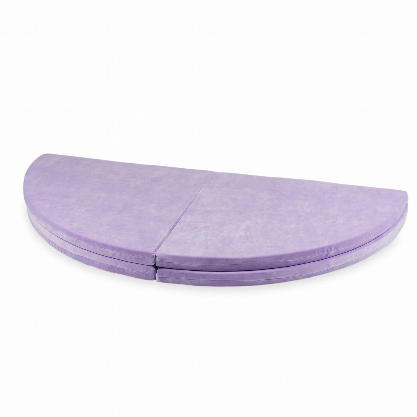 Tapis de jeu 160cm pour enfant, rond pliable, Velours Doux Violet