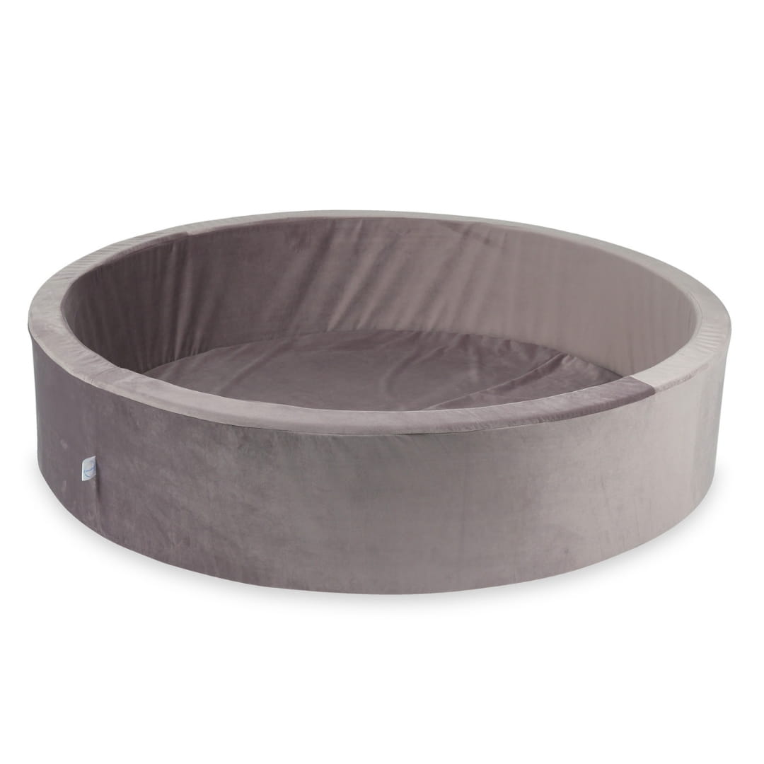 Piscine à balles 130x30 velours lilas sans balles