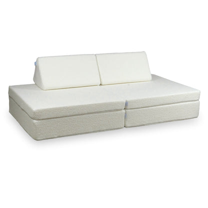 Housse de canapé de jeu Montessori, boucle standard, blanc