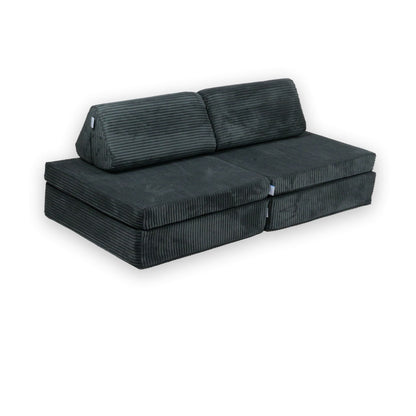 Housse de canapé Montessori Mini Play Standard velours côtelé graphite