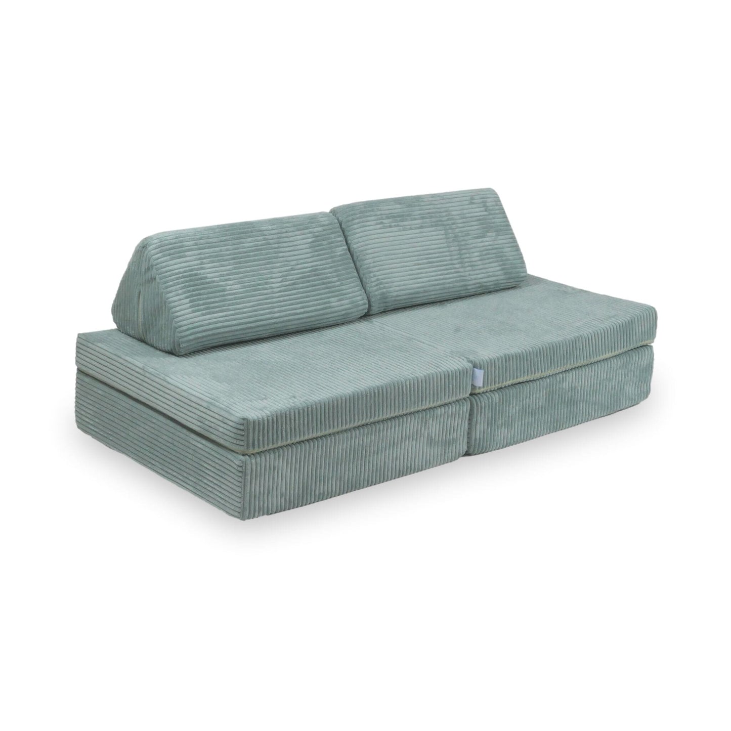 Housse de canapé Montessori Mini Play Standard en velours côtelé Menthe clair