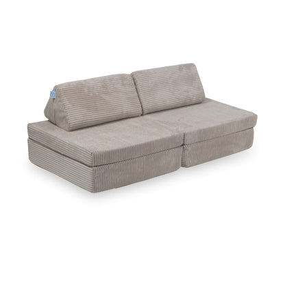 Housse de canapé Montessori Mini Play Standard en velours côtelé rose clair