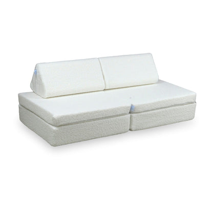 Housse de canapé Montessori Mini Play, boucle standard, blanc