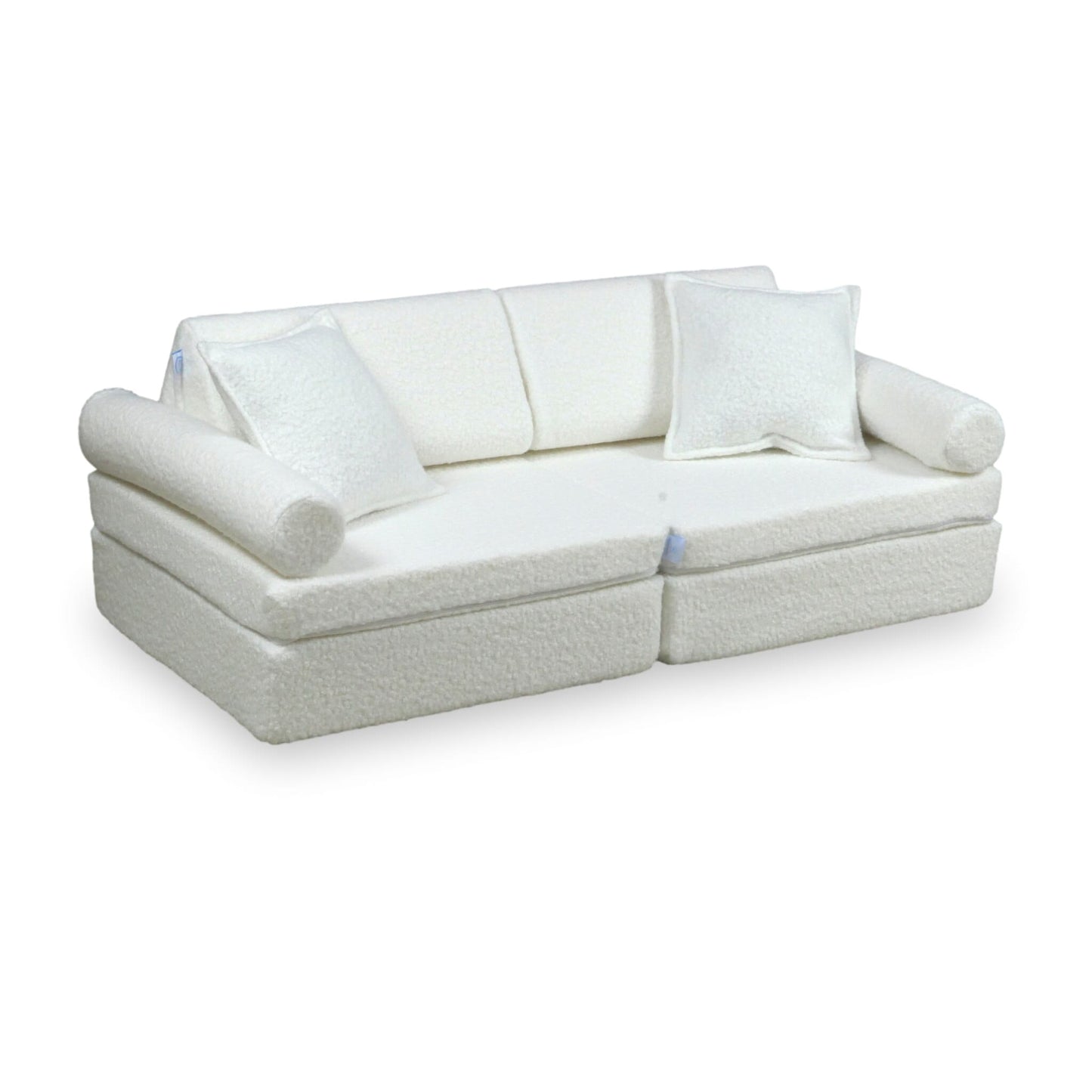 Housse de canapé Montessori Mini Play confort boucle blanc