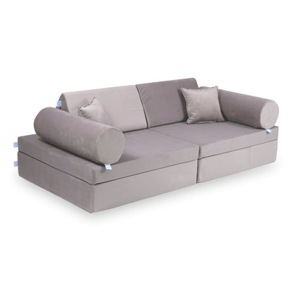 Housse de canapé de jeu Montessori confort velours lilas
