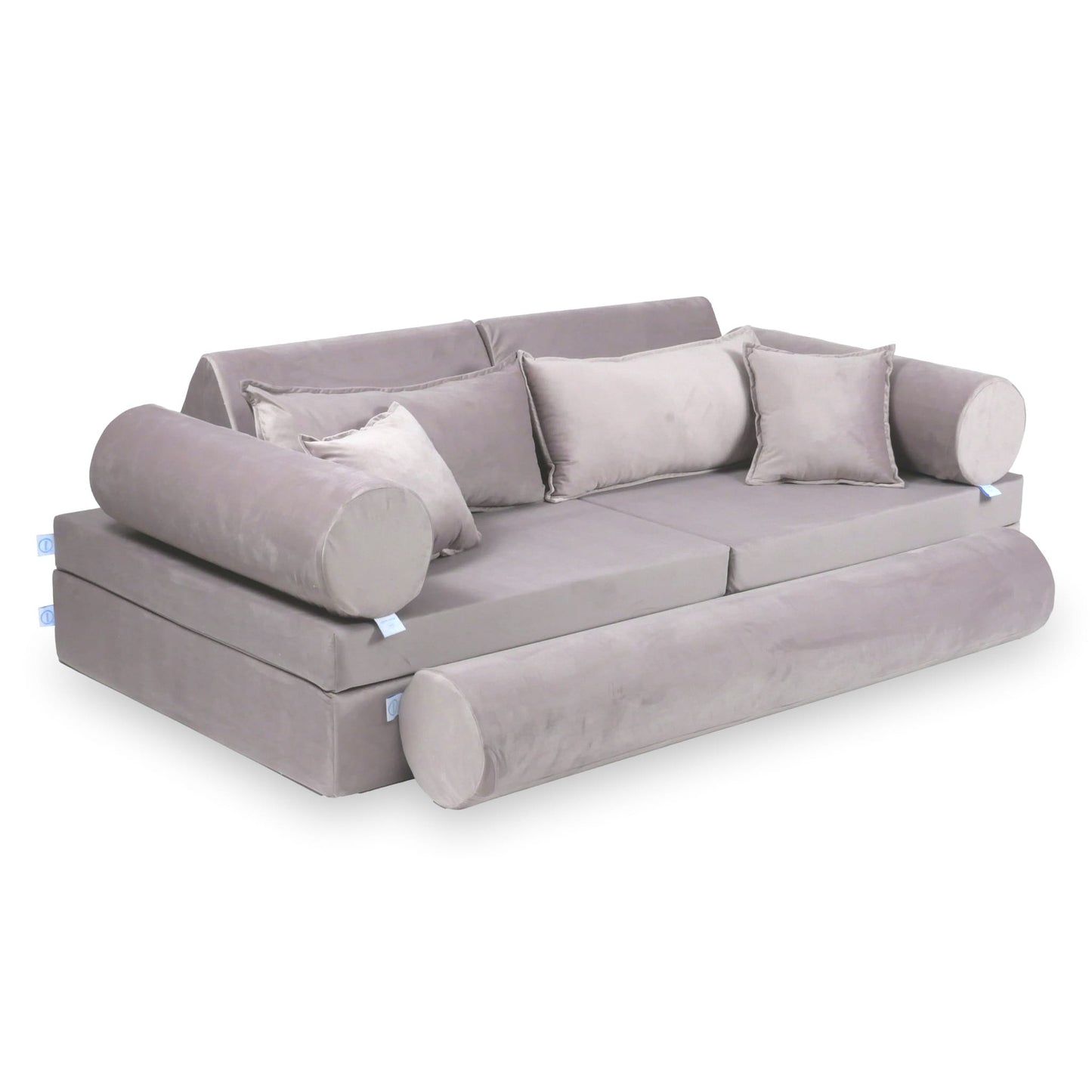 Housse de canapé de jeu Montessori velours de luxe lilas