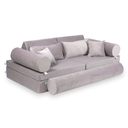 Housse de canapé de jeu Montessori velours de luxe lilas