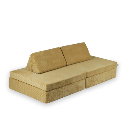 Housse de canapé de jeu Montessori Standard velours côtelé sable