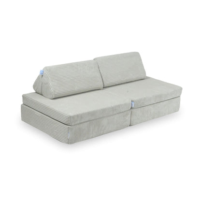 Housse de canapé Montessori Mini Play Standard en velours côtelé gris