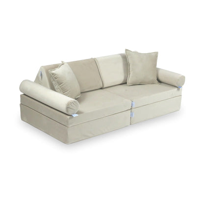 Housse de canapé Montessori Mini Play Confort Velours Ecru