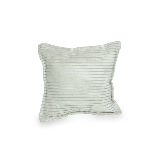 Petit coussin de jeu pour canapé velours côtelé gris