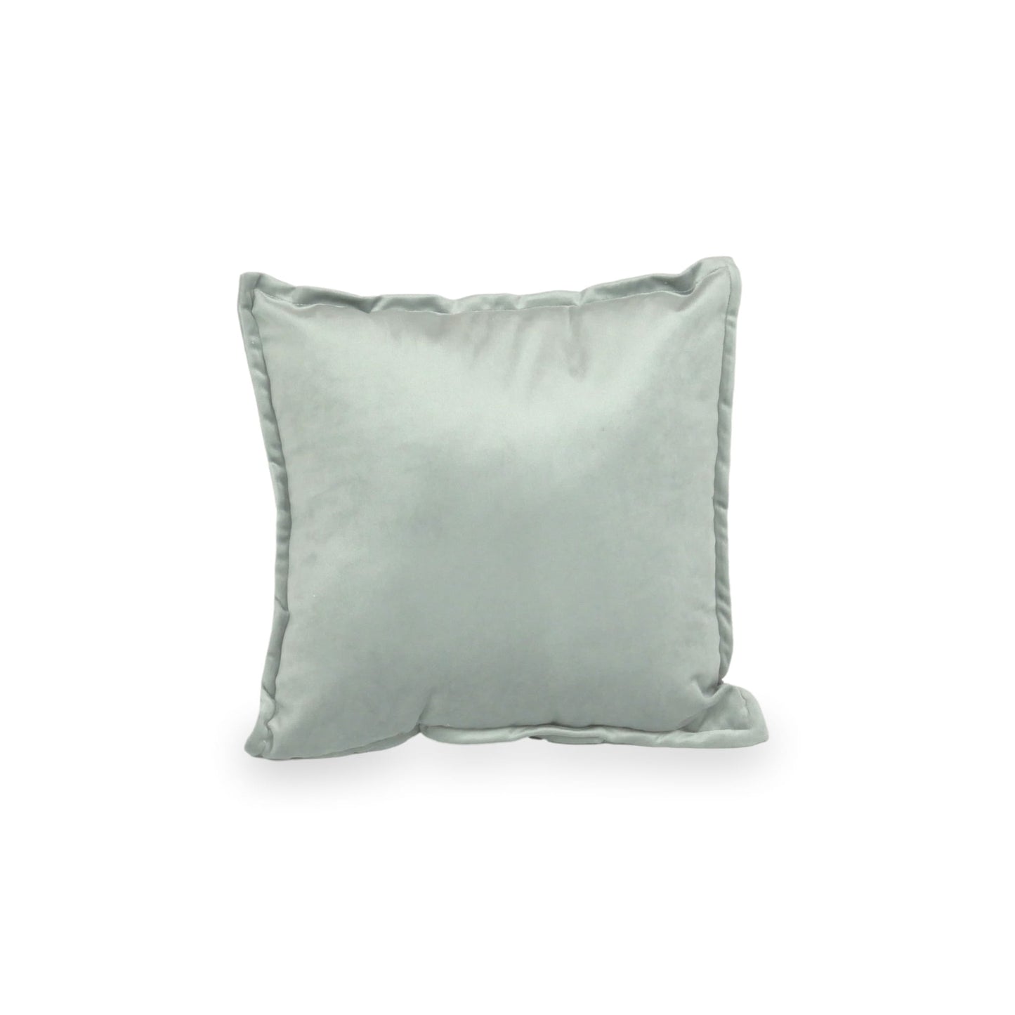 Petit coussin de jeu pour canapé velours gris