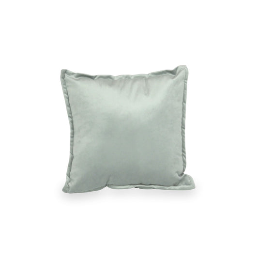 Petit coussin de jeu pour canapé velours gris