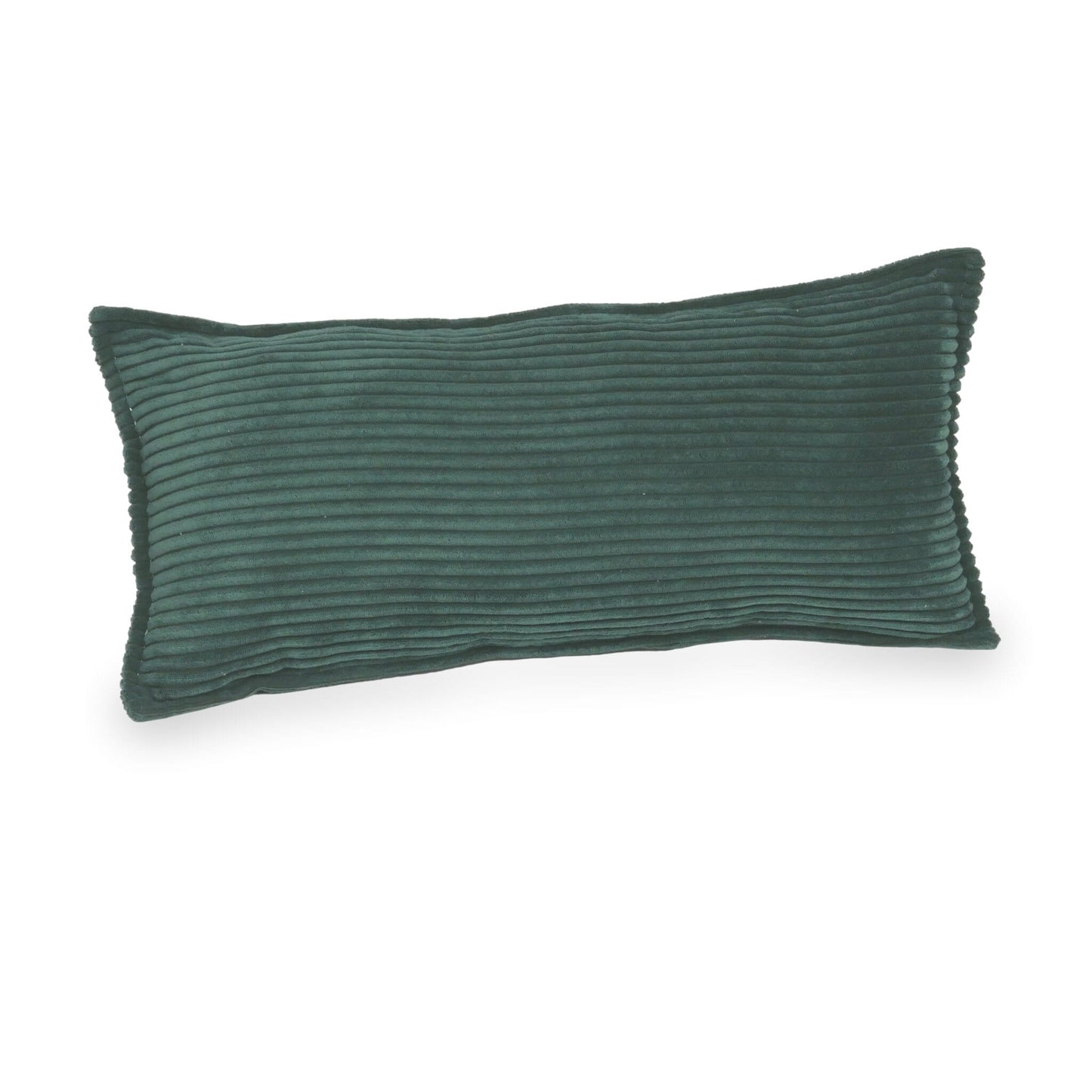 Grand coussin de jeu pour canapé en velours côtelé vert