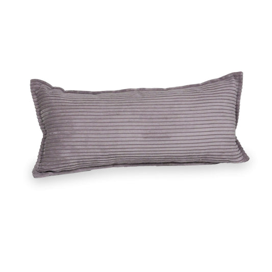 Grand coussin de jeu pour canapé en velours côtelé lavande