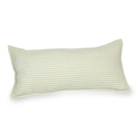 Grand coussin de jeu pour canapé velours côtelé beige
