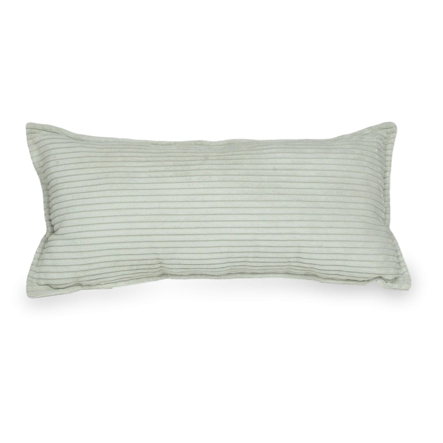 Grand coussin de jeu pour canapé velours côtelé gris