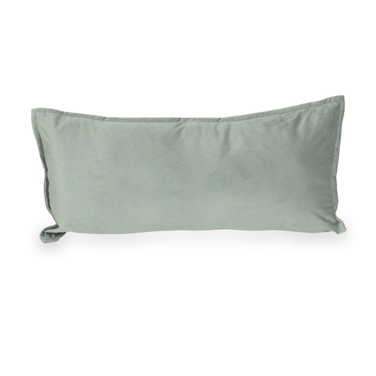 Grand coussin de jeu pour canapé velours gris
