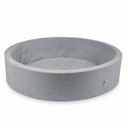 Piscine à Balles 130x30cm Velvet Soft Gris Clair sans balles