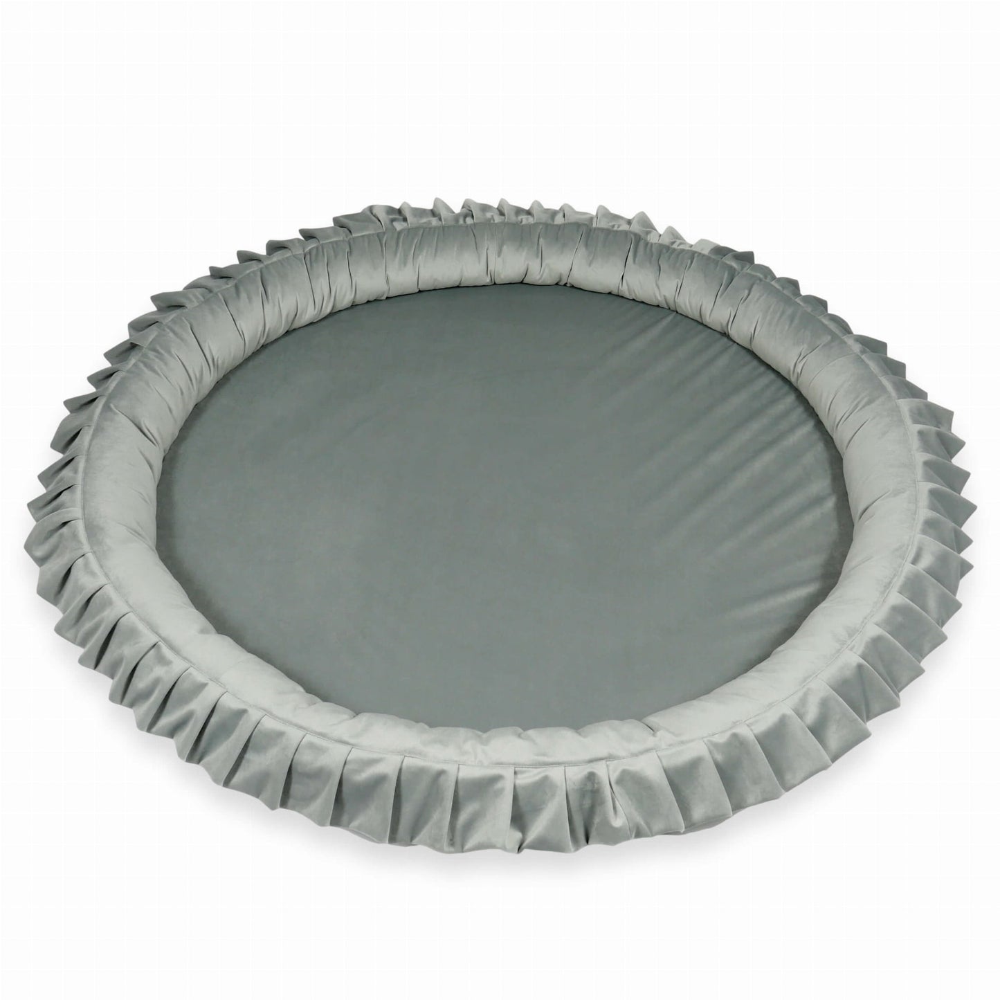 Tapis de jeu Playnest 120cm pour enfants, velours gris