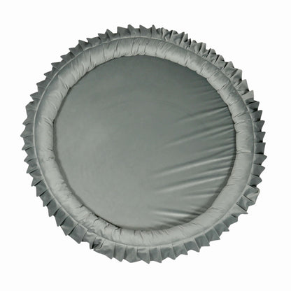 Tapis de jeu Playnest 120cm pour enfants, velours gris