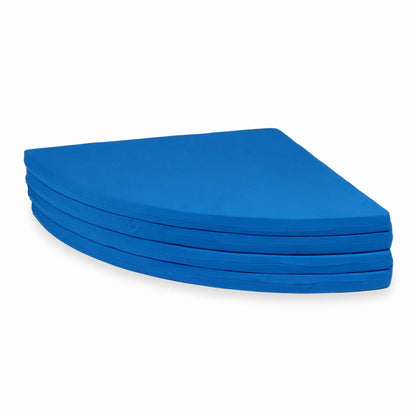 Tapis de jeu 160cm pour enfant, rond pliable, Azur