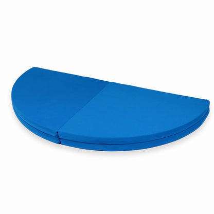 Tapis de jeu 160cm pour enfant, rond pliable, Azur