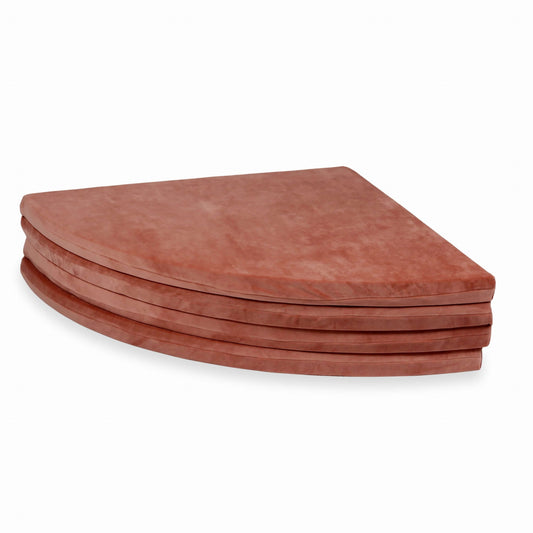 Tapis de jeu 160cm pour enfant, rond pliable, Velvet Soft Canyon Clay