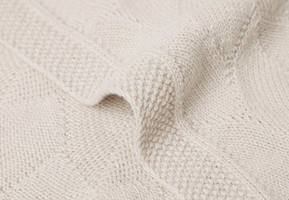 Couverture |100x150cm | Shell Knit Nougat GOTS